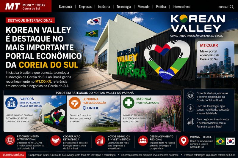 Imagem da publicação: Korean Valley na imprensa sul-coreana